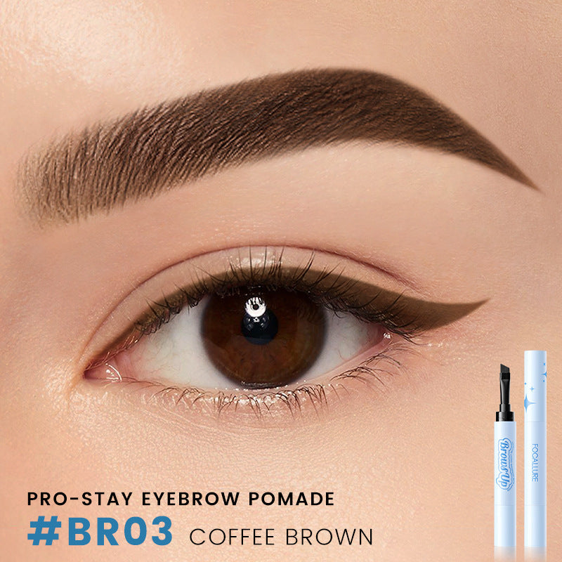 2 In 1 3D Waterproof Eyebrow Gel Cream Eyeliner Pencil