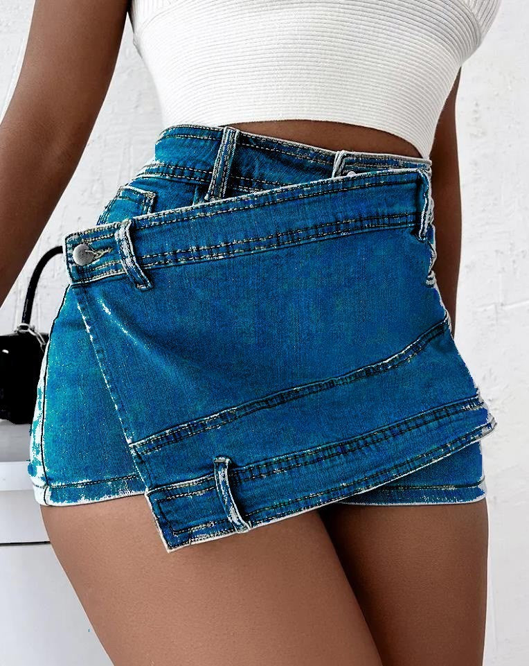 Street Vintage Denim Shorts