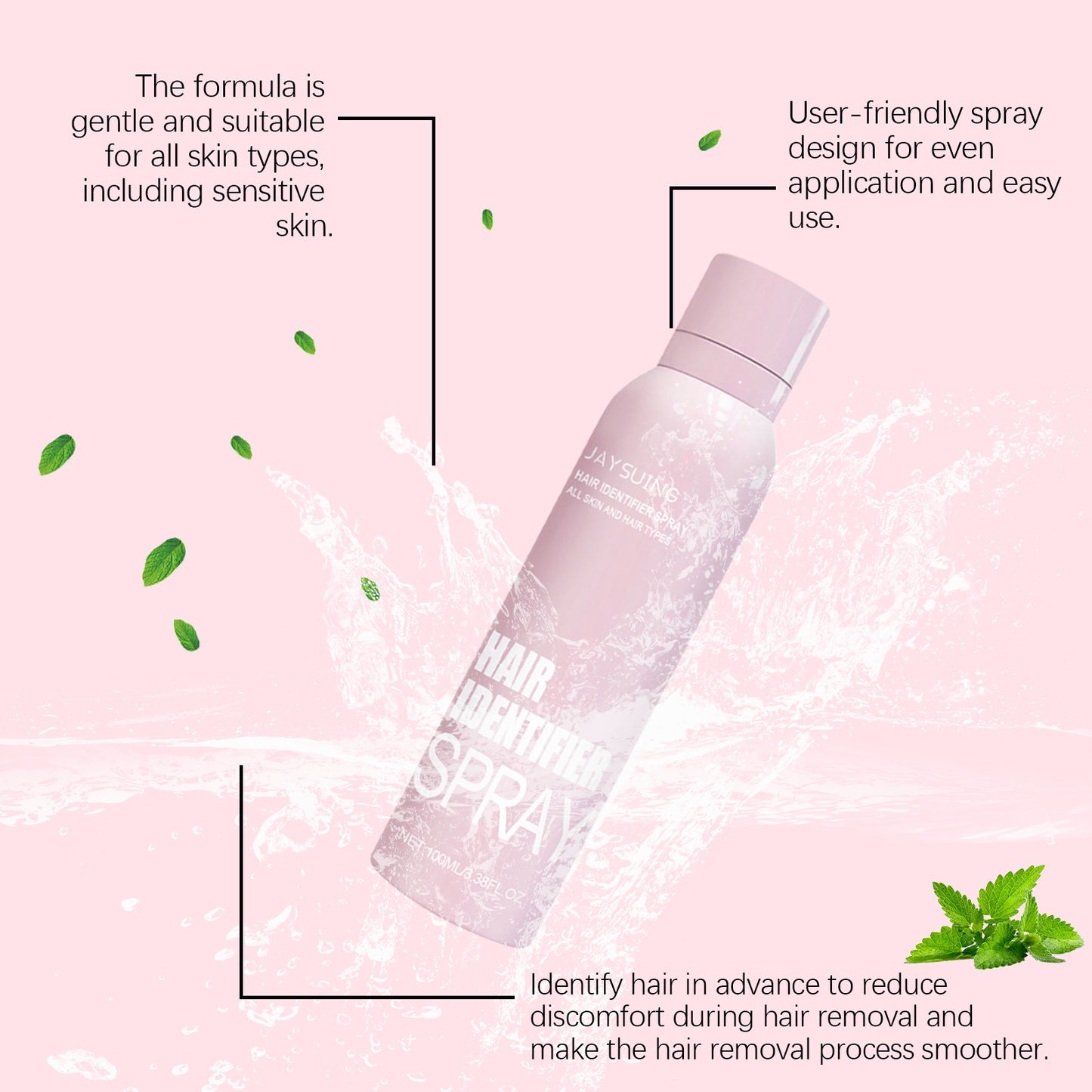 Face Hair Spray  For Face Shaving Moisturizing