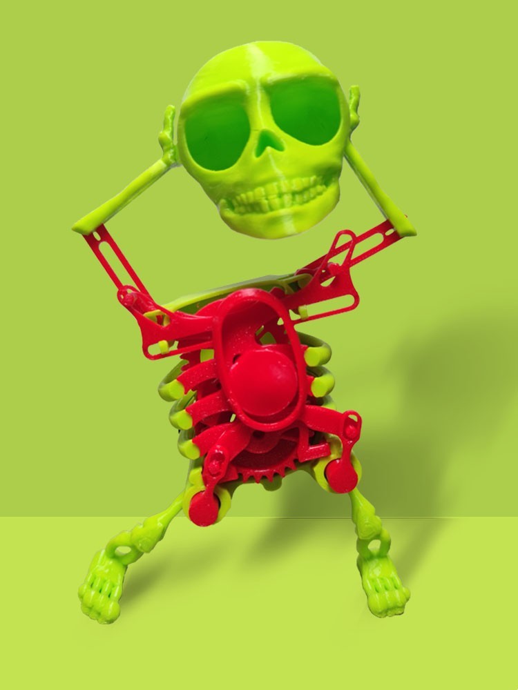 3D Model Mini Skull dancing toy