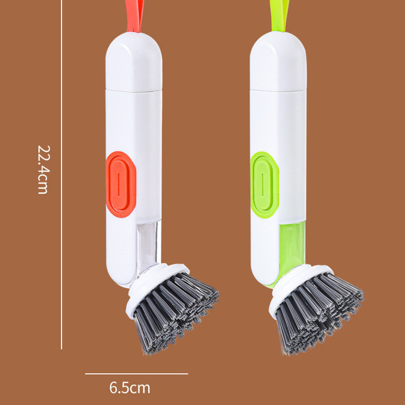 Multi-Functional Long-Handle Liquid-Filled Cleaning Brush Washing Up Brushes