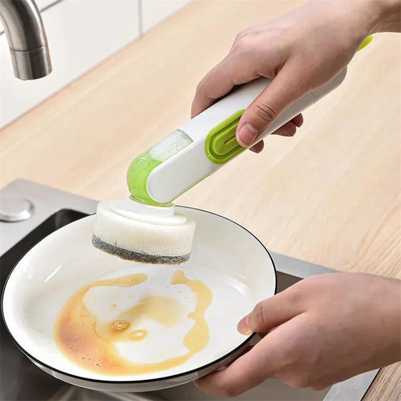 Multi-Functional Long-Handle Liquid-Filled Cleaning Brush Washing Up Brushes