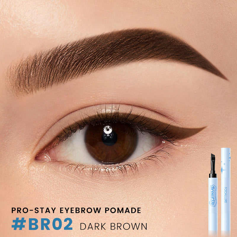 2 In 1 3D Waterproof Eyebrow Gel Cream Eyeliner Pencil