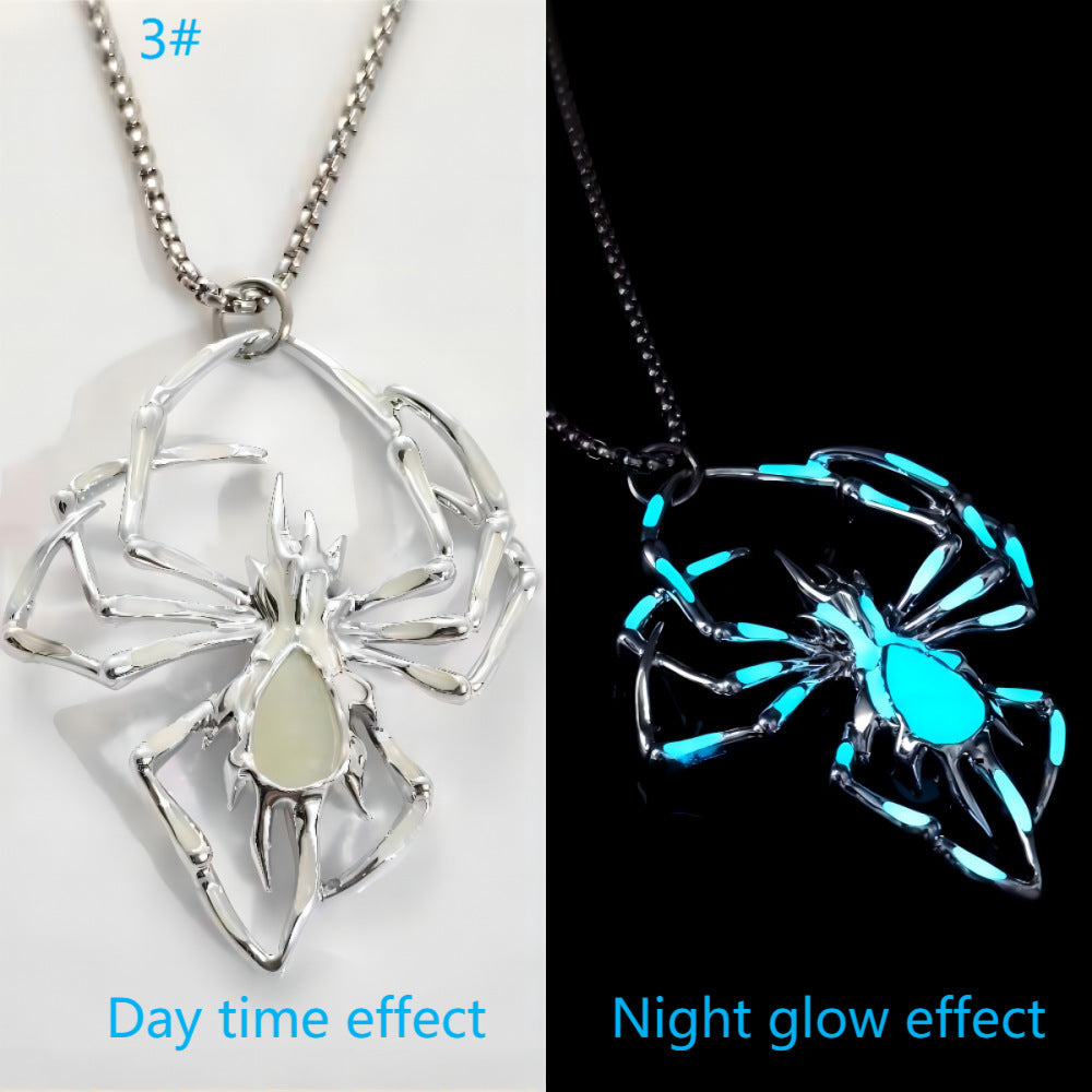 Luminous Spider Necklace