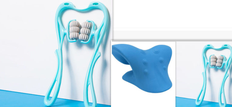 Multifunctional Manual Six-wheel Neck Massager