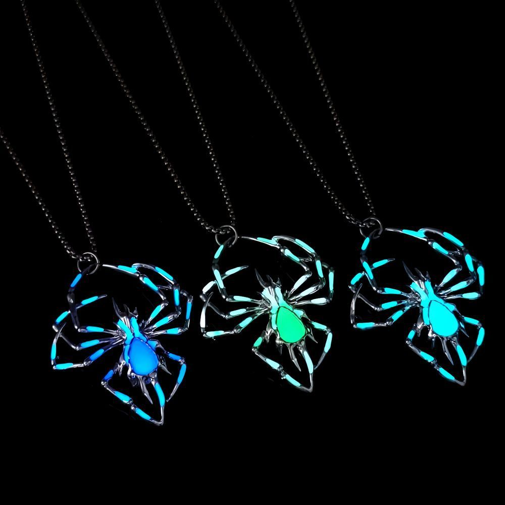 Luminous Spider Necklace