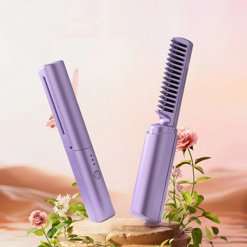 Hair Straightener Curler Comb Fast Heating