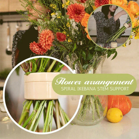 DIY Vase Spiral Stem Bracket Flower Arrangement Tool