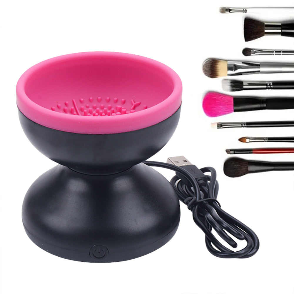 Electric Makeup Brush Cleaner Machine Portable Automatic USB Cosmetic Brush Cleaner