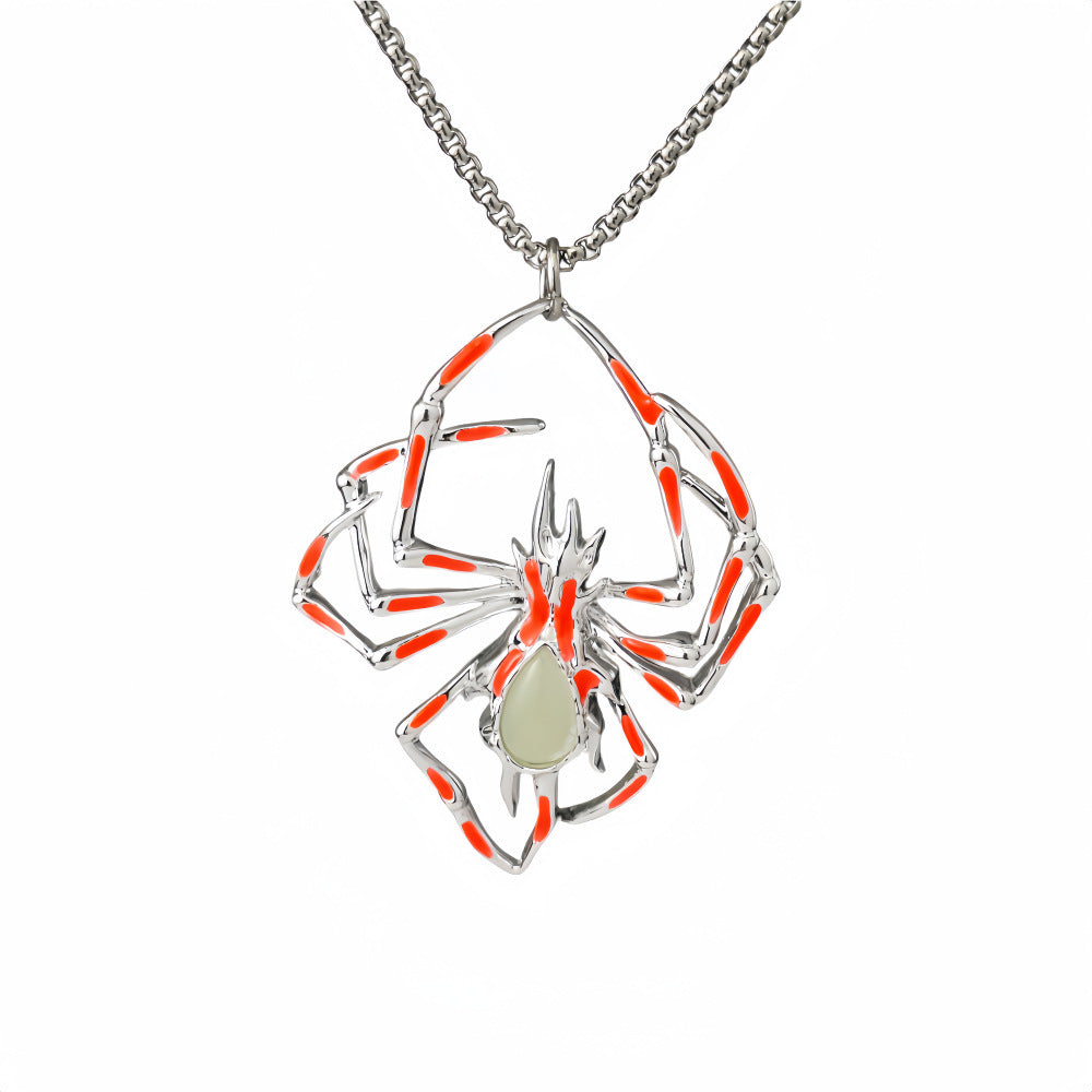 Luminous Spider Necklace