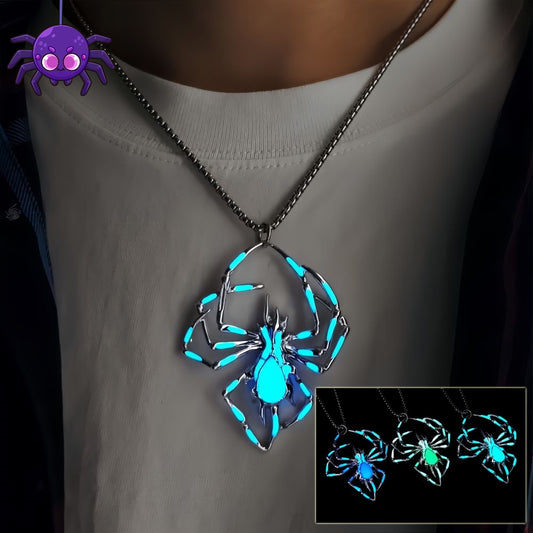 Luminous Spider Necklace