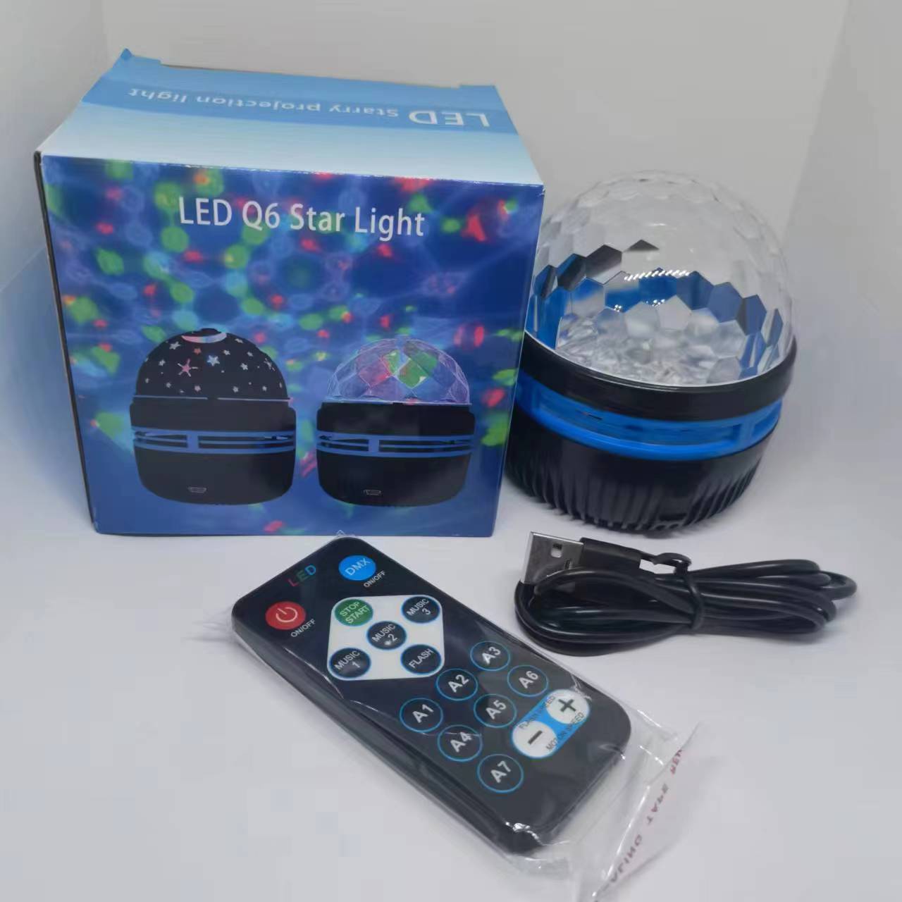 LED Star Galaxy Projector Lamp Spotlight Colorful Rotating Magic Ball