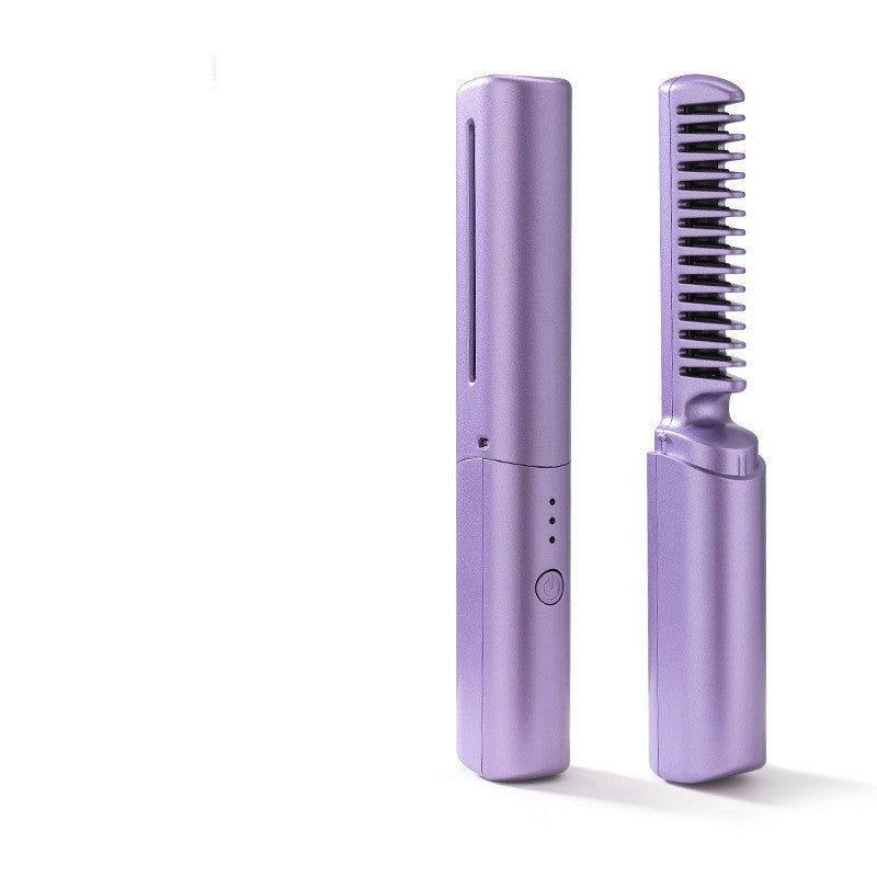 Hair Straightener Curler Comb Fast Heating